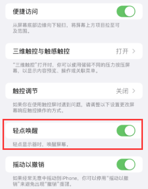 林口苹果授权维修站分享iPhone轻点无法唤醒怎么办 