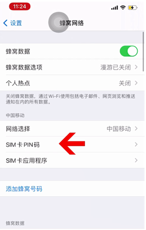 林口苹果14维修网分享如何给iPhone14的SIM卡设置密码 