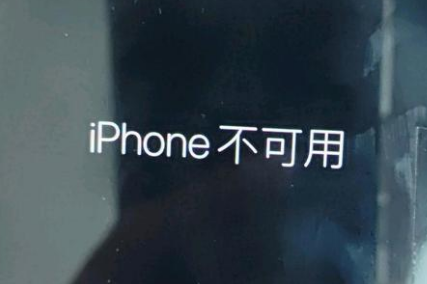 林口苹果服务网点分享锁屏界面显示“iPhone 不可用”如何解决 